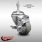 Service Caster 3.5 Inch SS Gray Polyurethane Swivel 3/8 Inch Threaded Stem Caster with Brake SCC-SSTS20S3514-PPUB-TLB-381615 - alternate 2